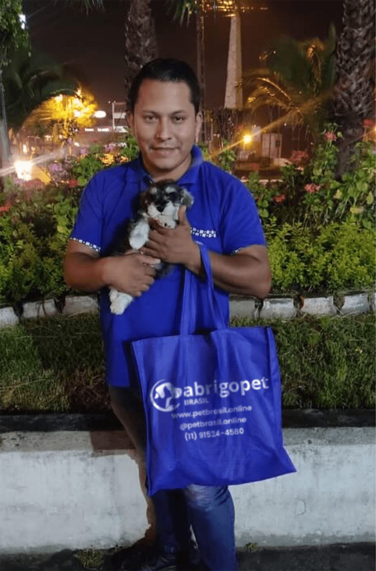 Rangel com seu novo pet!